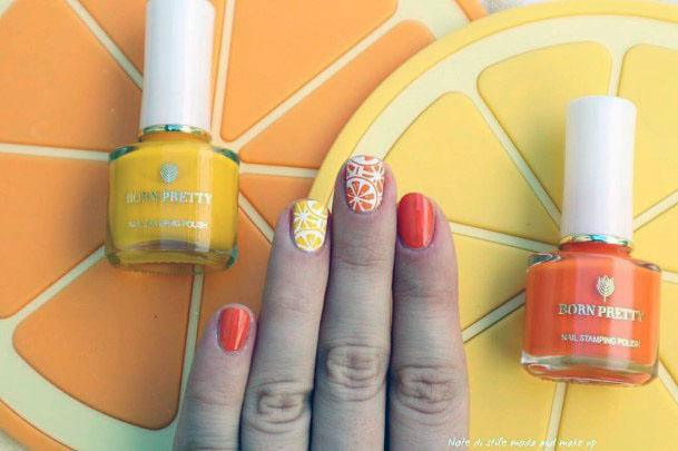 Adorable Tasty Simple Lemon Orange Citrus Nail Ideas For Girls