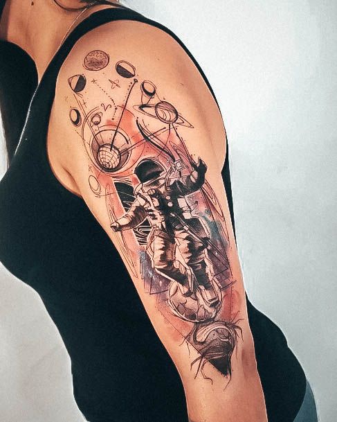 Adorable Tattoo Inspiration Astronaut For Women