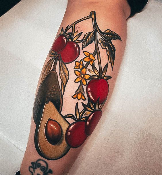 Adorable Tattoo Inspiration Avocado For Women