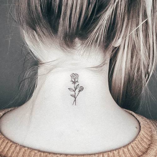 Adorable Tattoo Inspiration Back Of Neck For Women