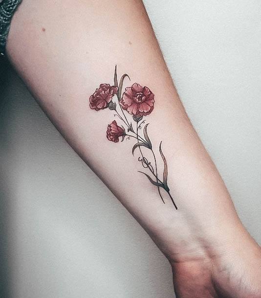 Adorable Tattoo Inspiration Carnation For Women