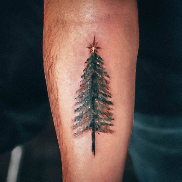 Adorable Tattoo Inspiration Christmas Tree For Women