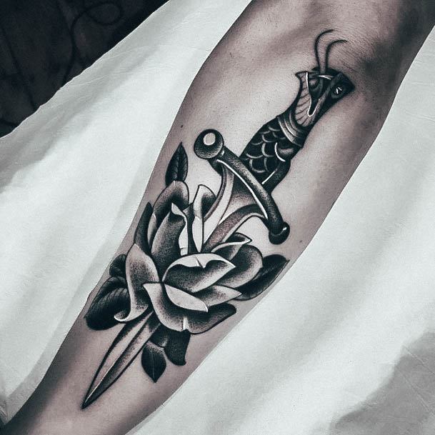 Adorable Tattoo Inspiration Dagger For Women