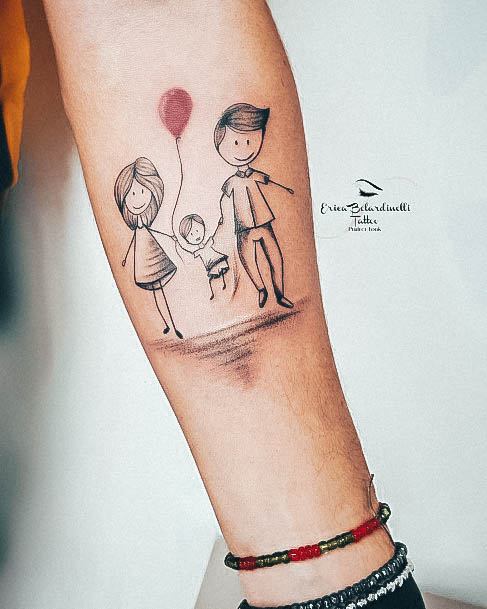 Adorable Tattoo Inspiration Family For Women Parents