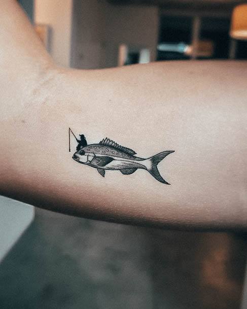 Adorable Tattoo Inspiration Fishing For Women