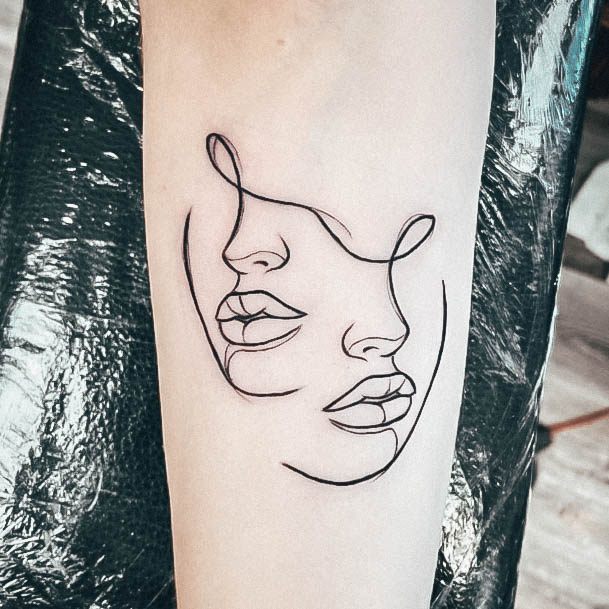 Adorable Tattoo Inspiration Gemini For Women Black Ink Outline