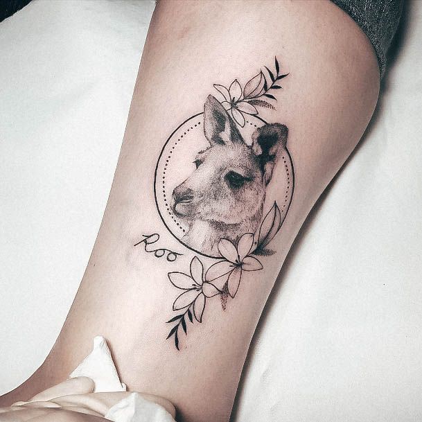 Adorable Tattoo Inspiration Kangaroo For Women