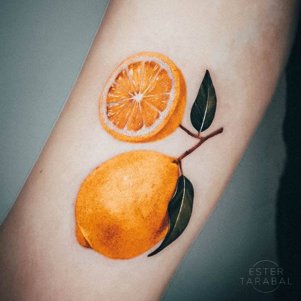 Adorable Tattoo Inspiration Lemon For Women