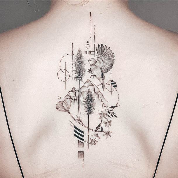 Adorable Tattoo Inspiration Mountain For Women On Back