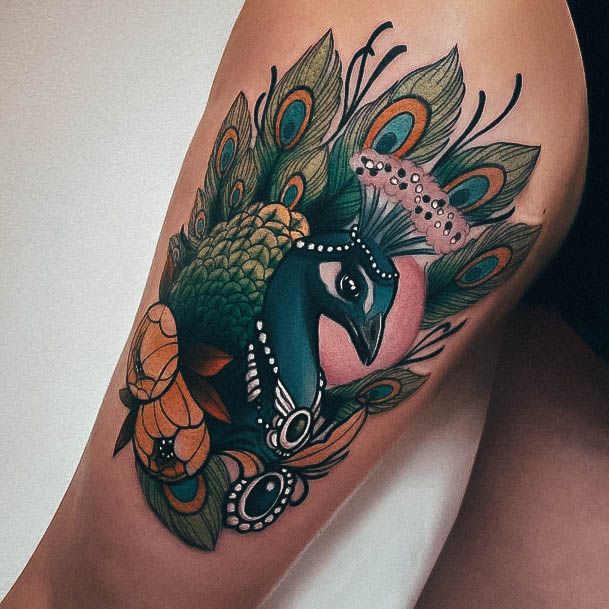 Adorable Tattoo Inspiration Peacock For Women