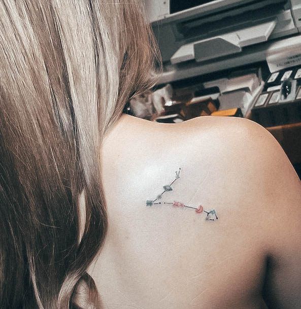 Adorable Tattoo Inspiration Pisces For Women Back Shoulder Tiny