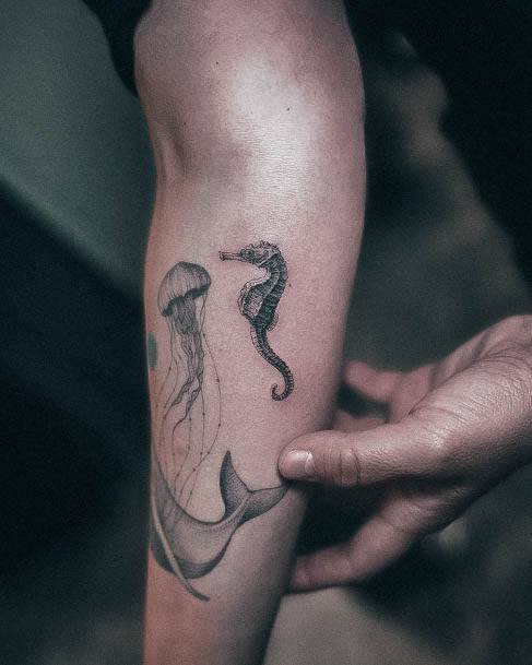 Adorable Tattoo Inspiration Seahorse For Women