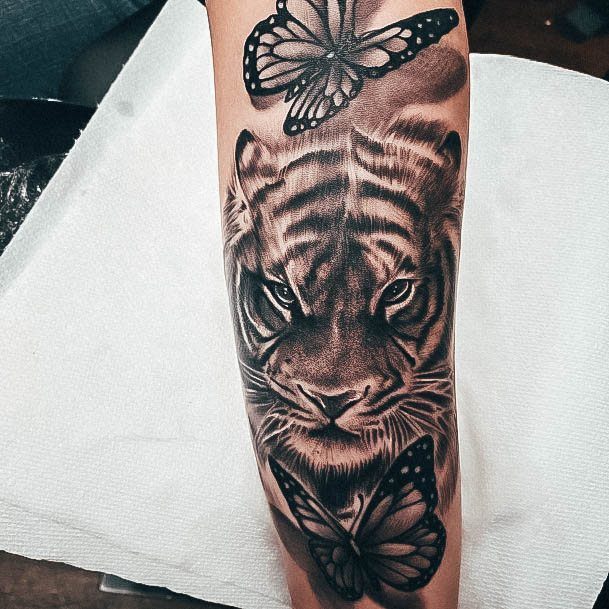 Adorable Tattoo Inspiration Tiger For Women 3d Realistic