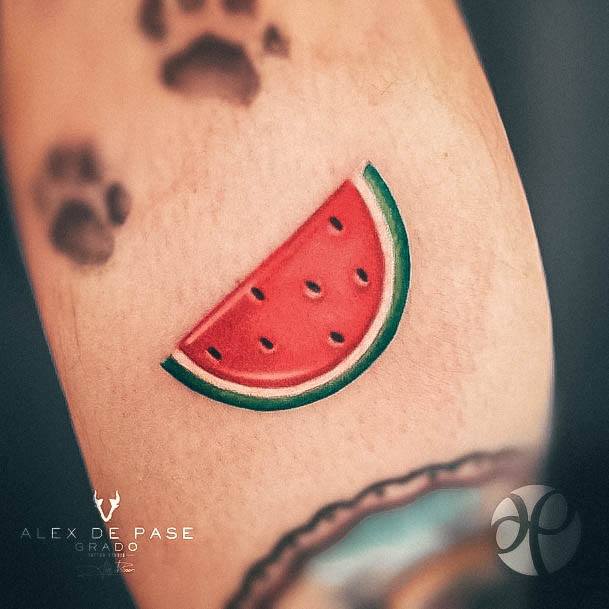 Adorable Tattoo Inspiration Watermelon For Women