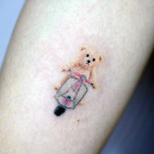 Adorable Teddy Bear Tattoo Designs For Women