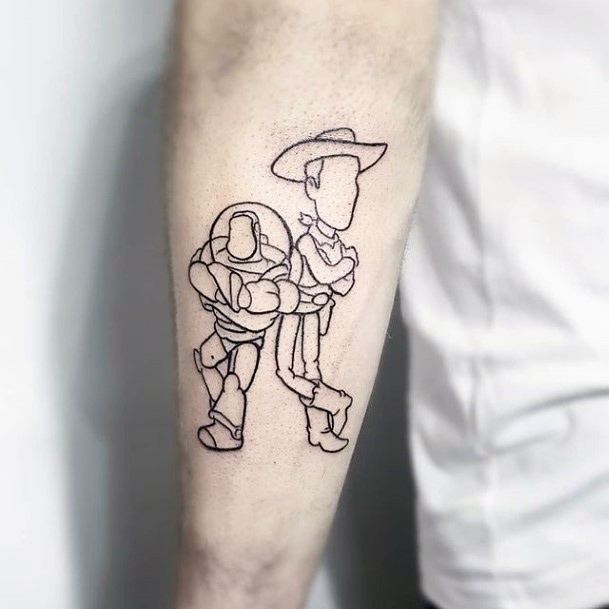 Adorable Toy Story Tattoo Designs For Women