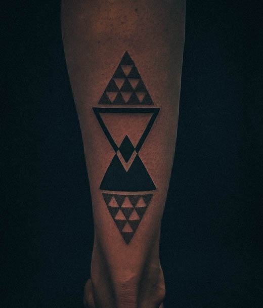 Adorable Triangle Tattoo Designs For Women