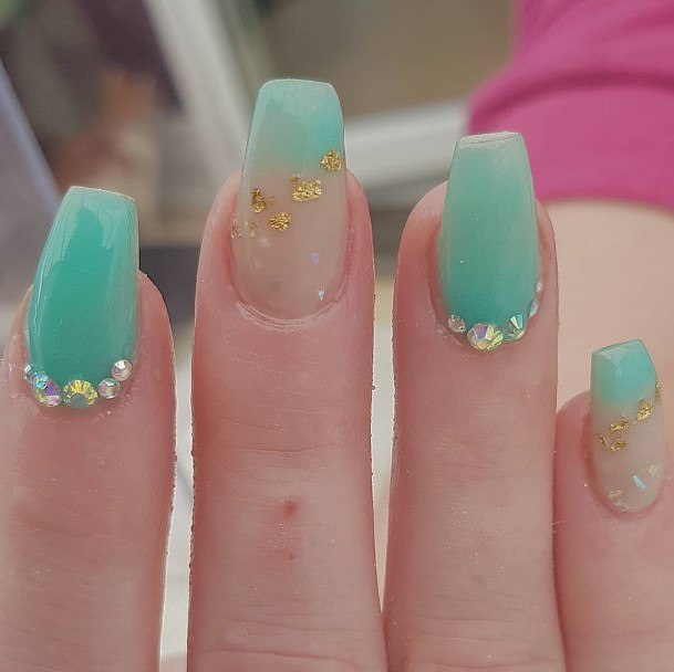 Adorable Turquoise Nail Designs For Women