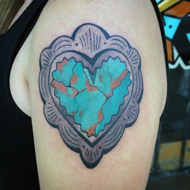 Adorable Turquoise Tattoo Designs For Women