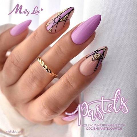 Adorable Violet Nail Designs For Women