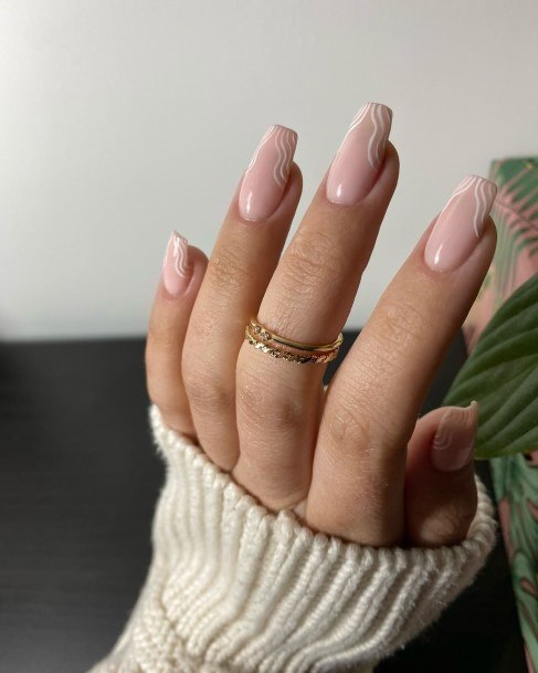 Adorable White And Nude Nail Designs For Women