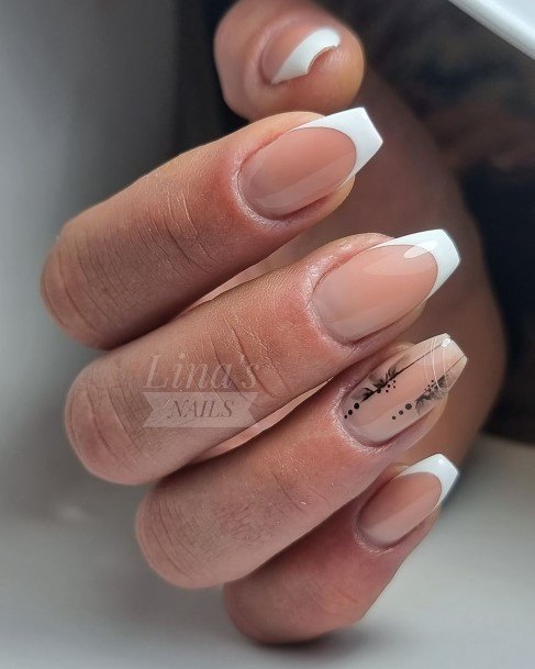 Adorable White French Nail Designs For Women