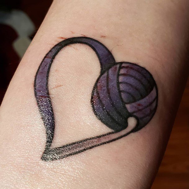 Adorable Yarn Tattoo Designs For Women