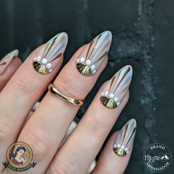 Aesthetic Art Deco Nail On Woman