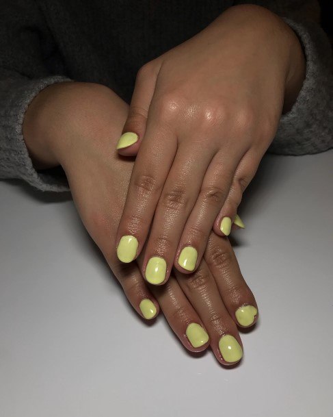 Aesthetic Banana Nail On Woman