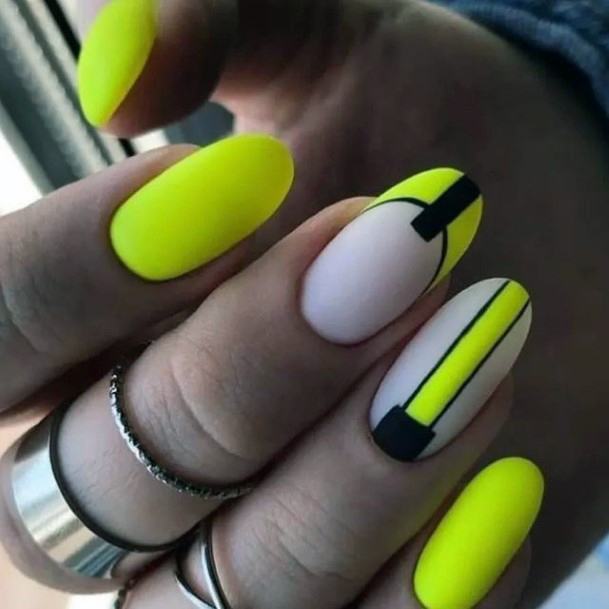 Aesthetic Bright Summer Nail On Woman