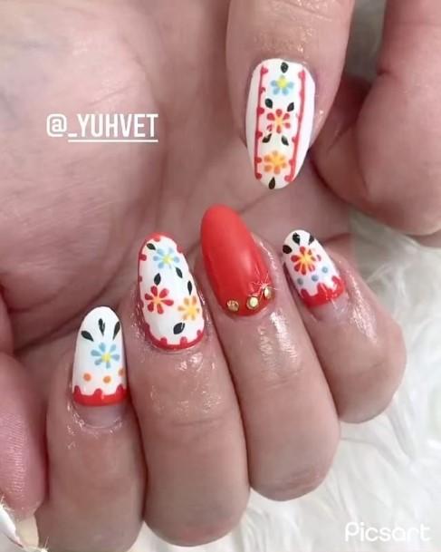 Aesthetic Cinco De Mayo Nail On Woman