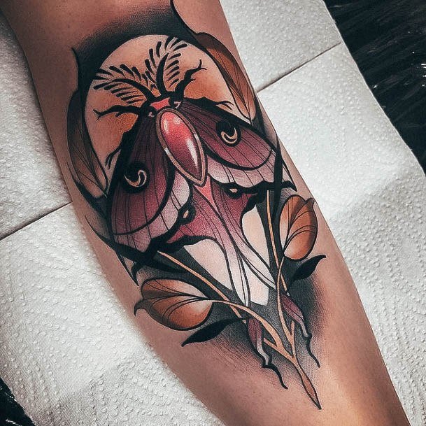 Aesthetic Color Tattoo On Woman