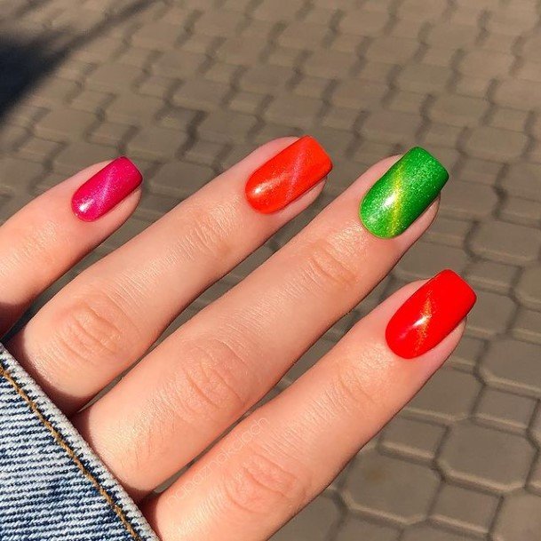 Aesthetic Festival Nail On Woman