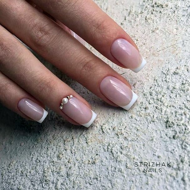 Aesthetic Gemstone Nail On Woman