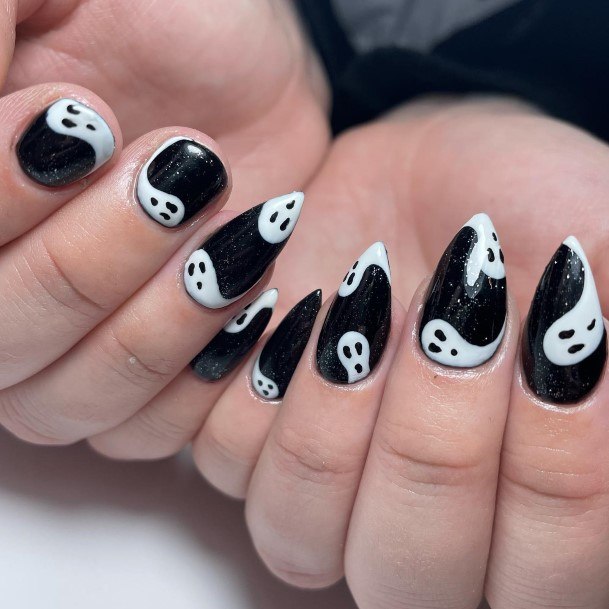 Aesthetic Ghost Nail On Woman