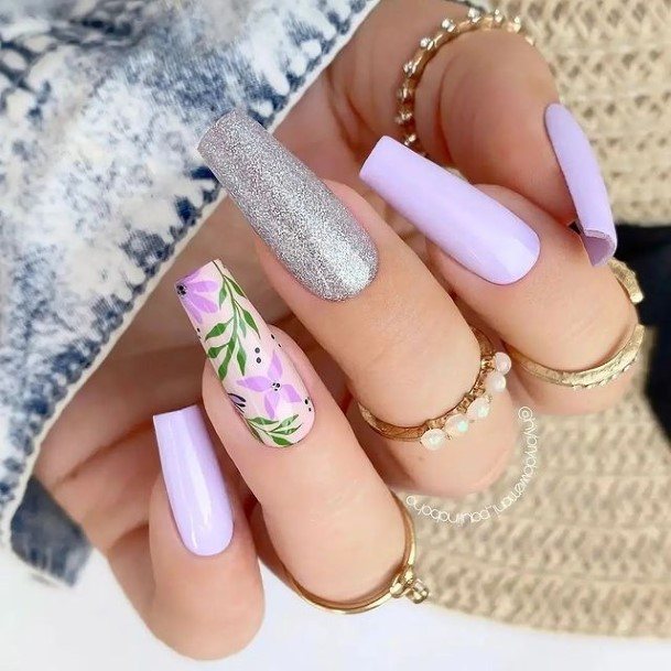 Aesthetic Glamorous Nail On Woman