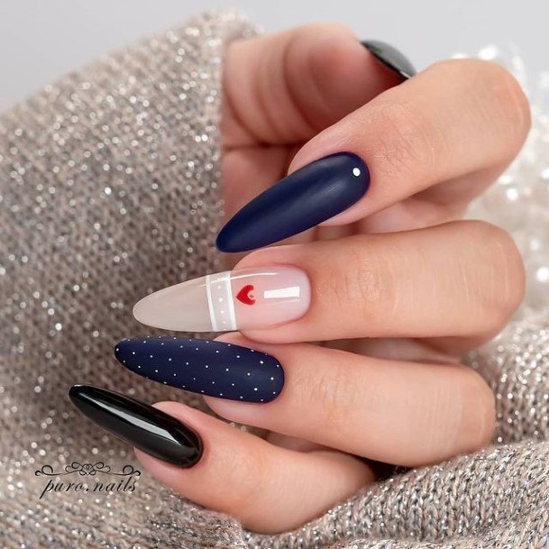 Aesthetic Heart Nail On Woman