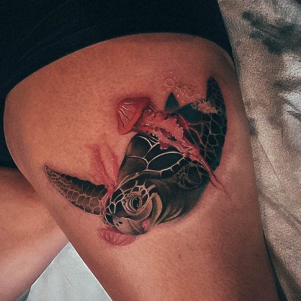 Aesthetic Jellyfish Tattoo On Woman