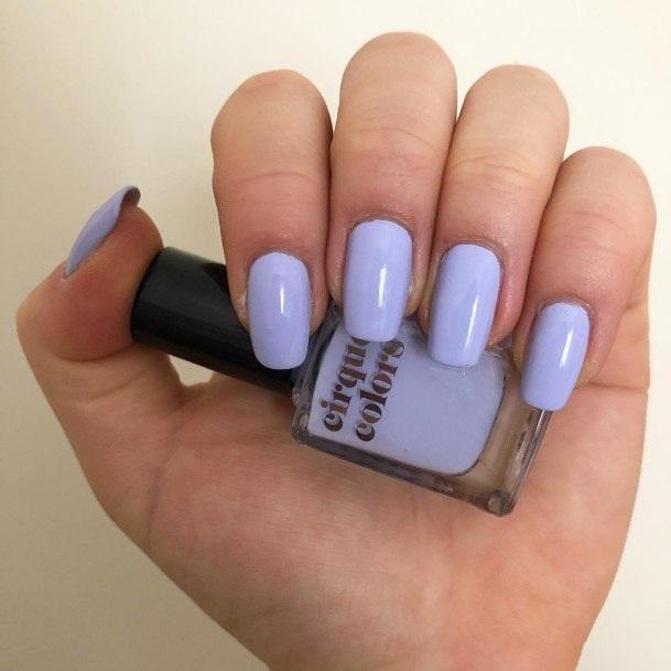 Aesthetic Lilac Nail On Woman