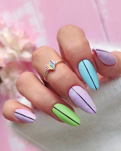 Aesthetic Matte Nail On Woman