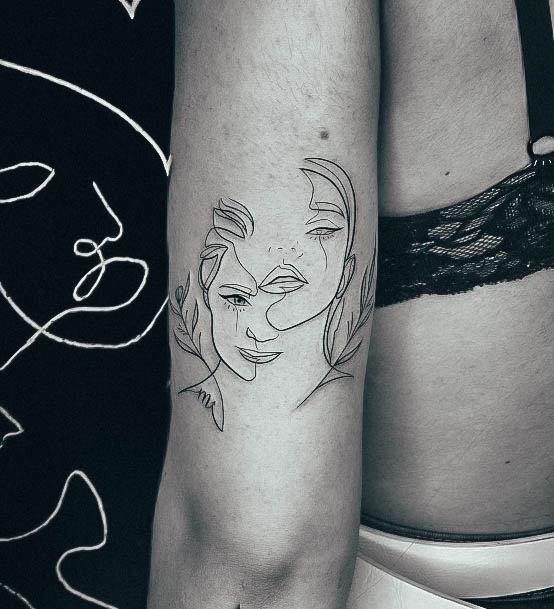 Aesthetic Momr Tattoo On Woman