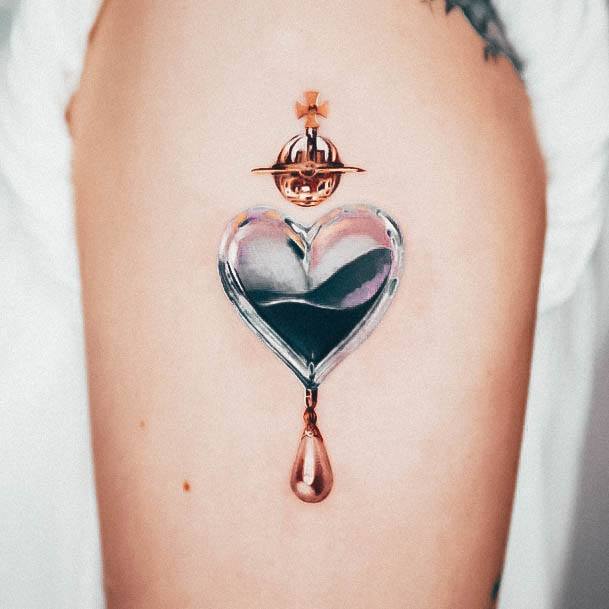 Aesthetic Pearl Tattoo On Woman