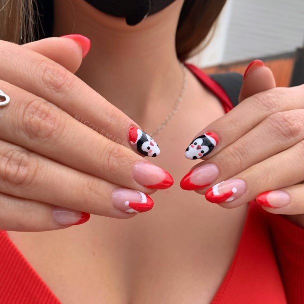 Aesthetic Penguin Nail On Woman