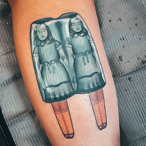 Aesthetic Popsicle Tattoo On Woman