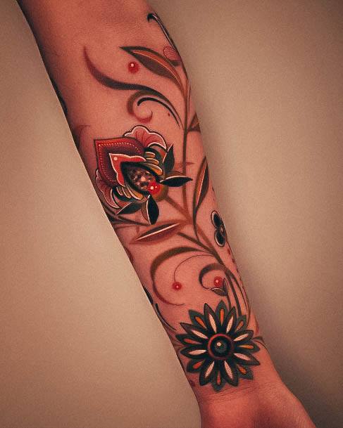 Aesthetic Sweet Tattoo On Woman