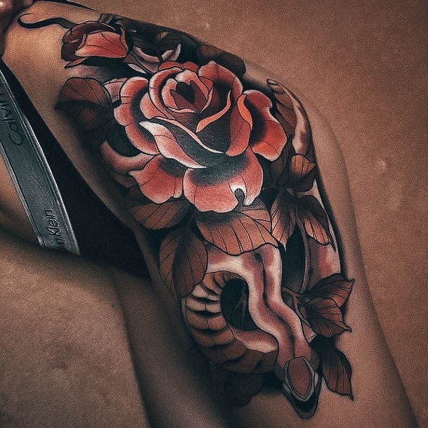 Aesthetic Unique Tattoo On Woman