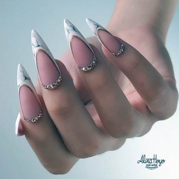 Aesthetic Wedding Nail On Woman