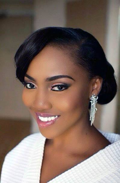 African American Wedding Hairstyle For Short Black Hair Women