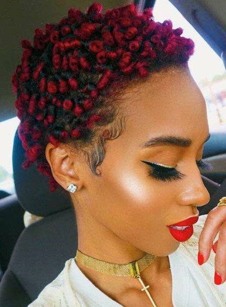 Short Red Hairstyles For Black Women Spadai Magingii