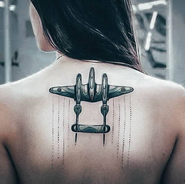 Airplane Womens Tattoo Designs